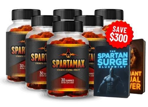 Spartamax supplement bottle showcasing offer