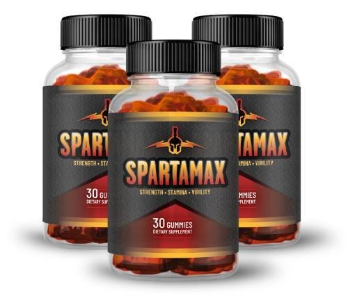 Premium Spartamax male enhancement formula bottle promoting strength, energy, and hormonal balance